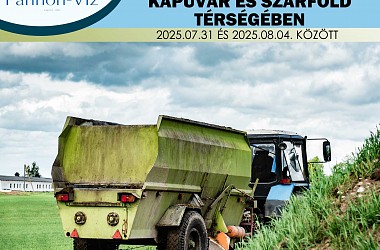 Előfordulhat bűzhatás Kapuvár és Szárföld térségében!